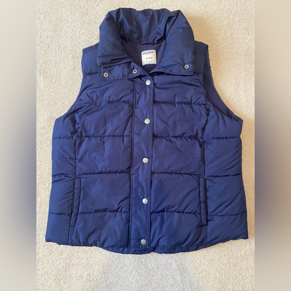 Old Navy Puffer Vest - Navy Blue
